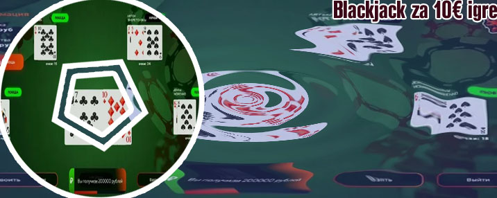 Blackjack za 20€ igre